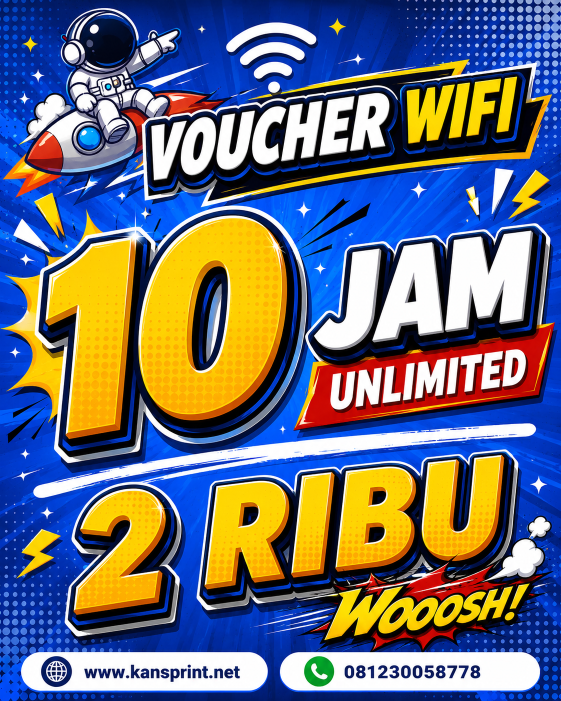 Paket Voucher 10 jam 2 rb