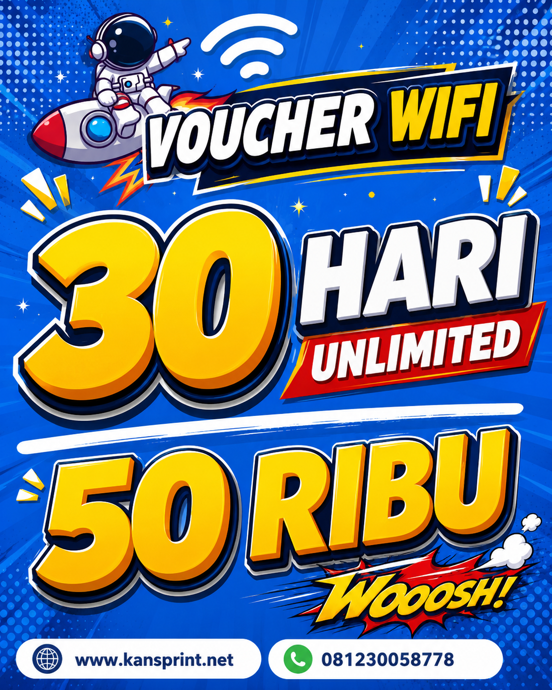 Paket Voucher 1 bulan 50 rb
